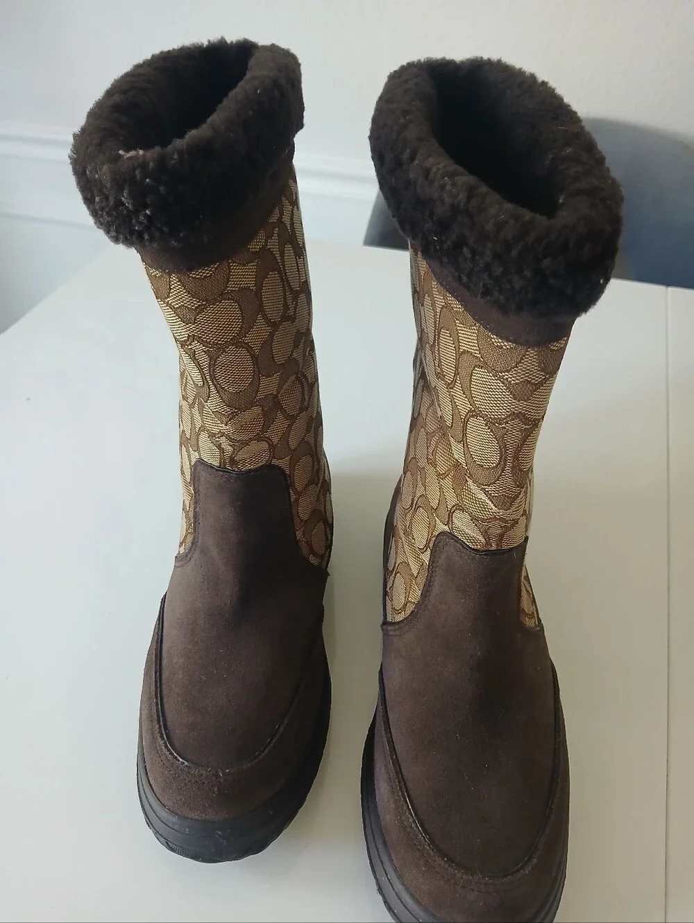 Coach Boots Sherman Signature C Winter Boots Women’s Size 8.5